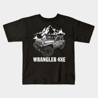 Jeep Wrangler 4xe jeep car name Kids T-Shirt